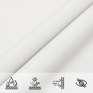 Solsegel oxfordtyg rektangulärt 4x5 m vit