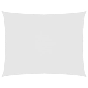 Solsegel oxfordtyg rektangulärt 5x7 m vit