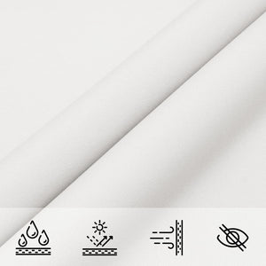 Solsegel oxfordtyg rektangulärt 5x7 m vit