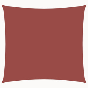 Solsegel oxfordtyg fyrkantigt 2,5x2,5 m terrakotta