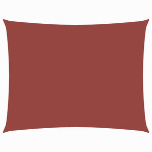 Solsegel oxfordtyg rektangulärt 2,5x4,5 m terrakotta