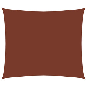 Solsegel oxfordtyg rektangulärt 3x4 m terrakotta
