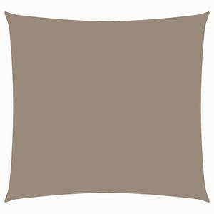Solsegel oxfordtyg fyrkantigt 4x4 m taupe