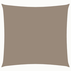 Solsegel oxfordtyg fyrkantigt 7x7 m taupe