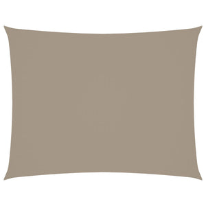 Solsegel oxfordtyg rektangulärt 2,5x4 m taupe