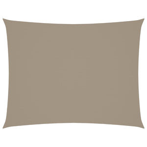 Solsegel oxfordtyg rektangulärt 4x5 m taupe