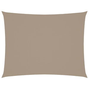 Solsegel oxfordtyg rektangulärt 4x6 m taupe