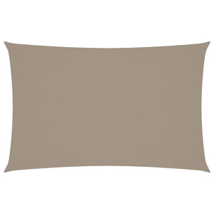 Solsegel oxfordtyg rektangulärt 5x8 m taupe