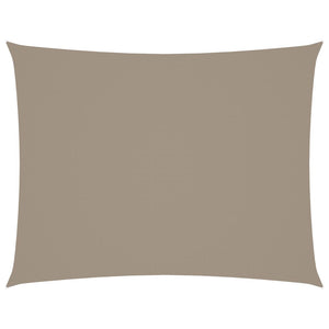 Solsegel oxfordtyg rektangulärt 6x8 m taupe