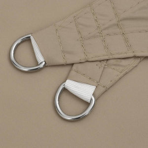 Solsegel oxfordtyg trekantigt 3x3x4,24 m taupe