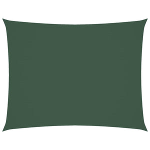 Solsegel oxfordtyg rektangulärt 3,5x4,5 m mörkgrön
