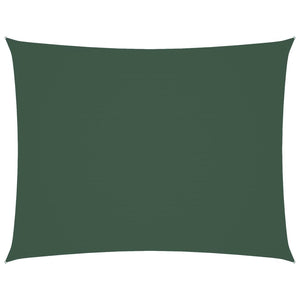 Solsegel oxfordtyg rektangulärt 6x8 m mörkgrön
