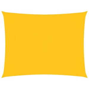 Solsegel oxfordtyg rektangulärt 4x6 m gul