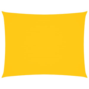 Solsegel oxfordtyg rektangulärt 6x8 m gul