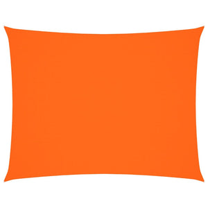 Solsegel oxfordtyg rektangulärt 5x7 m orange