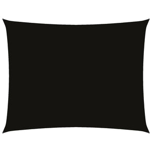 Solsegel oxfordtyg rektangulärt 2x3,5 m svart