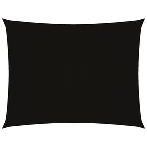 Solsegel oxfordtyg rektangulärt 3x4,5 m svart
