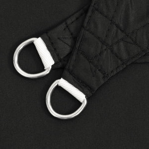 Solsegel oxfordtyg rektangulärt 3,5x4,5 m svart