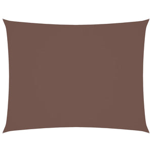 Solsegel oxfordtyg rektangulärt 2,5x3,5 m brun