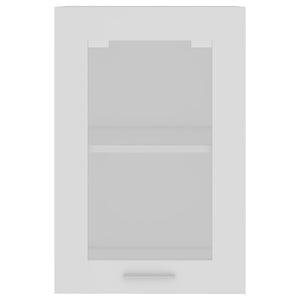 Väggskåp med glasdörrar “Lyon” vit 40x31x60 cm konstruerat trä