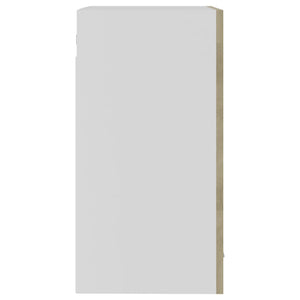 Väggskåp med glasdörrar “Lyon” sonoma-ek 40x31x60 cm