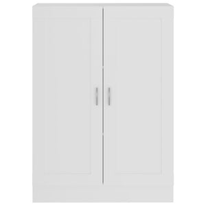 Bokskåp vit 82,5x30,5x115 cm konstruerat trä