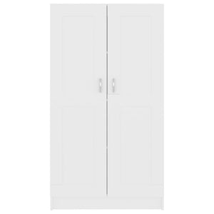 Bokskåp vit 82,5x30,5x150 cm konstruerat trä