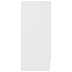 Vitrinskåp vit 120x30,5x70 cm konstruerat trä