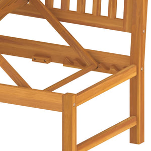 Dagbädd med gråa dynor 200x60x75 cm massivt akaciaträ