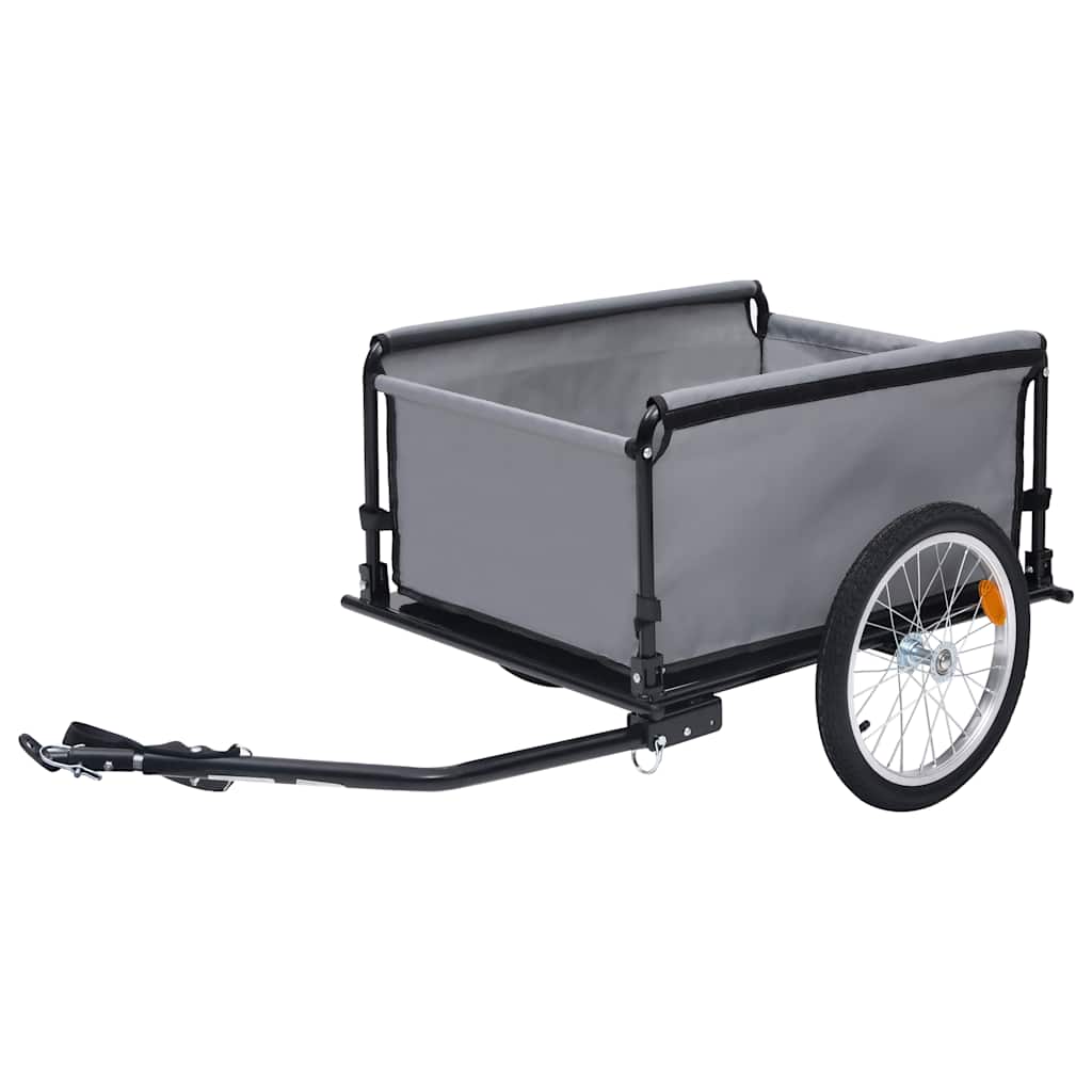Cykelvagn grå och orange 65 kg