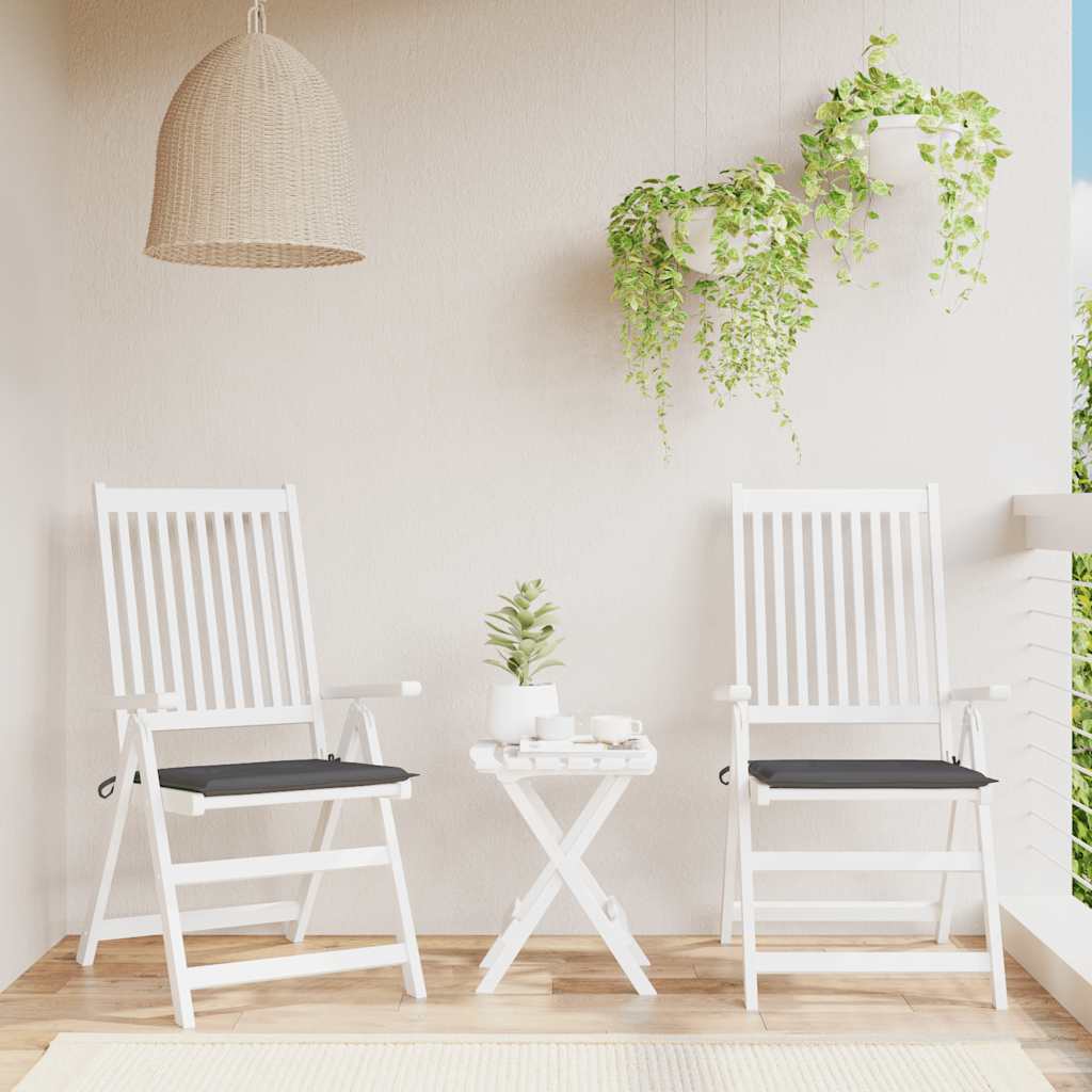 Stolsdynor 2 st antracit 40x40x4 cm oxfordtyg