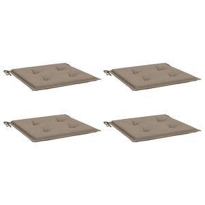 Stolsdynor 4 st taupe 50x50x4 cm oxfordtyg