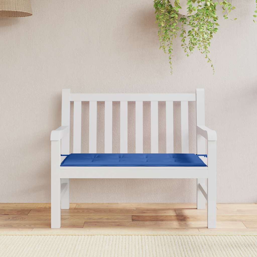 Bänkdyna för trädgården kungsblå 100x50x3 cm oxfordtyg