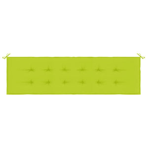 Bänkdyna för trädgården ljusgrön 180x50x3 cm oxfordtyg