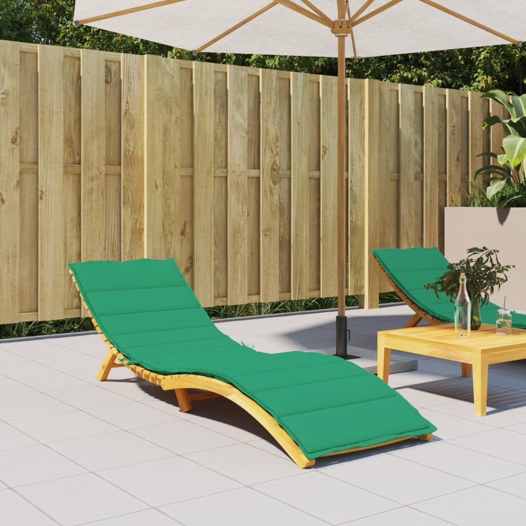 Solsängsdyna grön 200x70x3 cm oxfordtyg