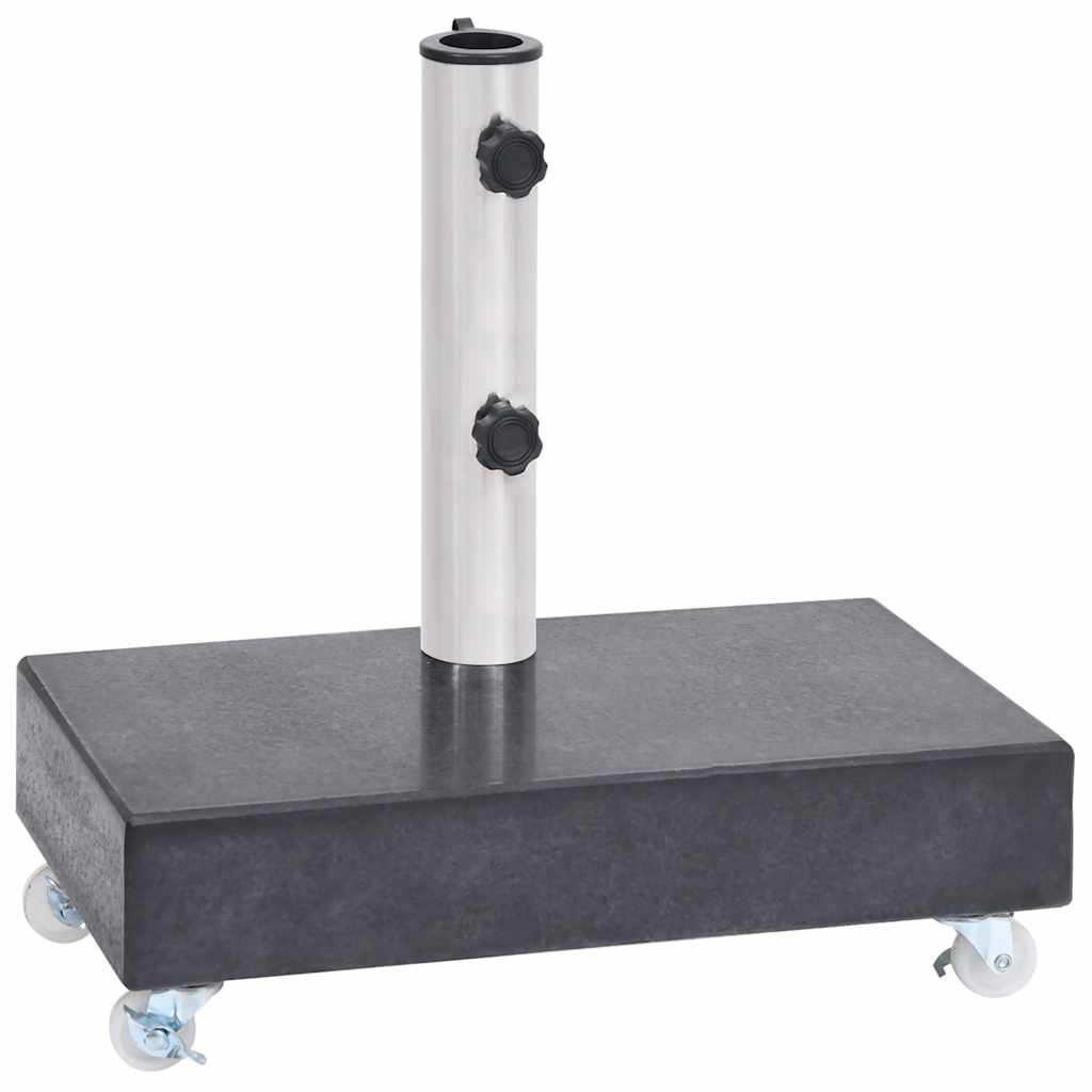 Parasollfot svart 45x25x8 cm granit