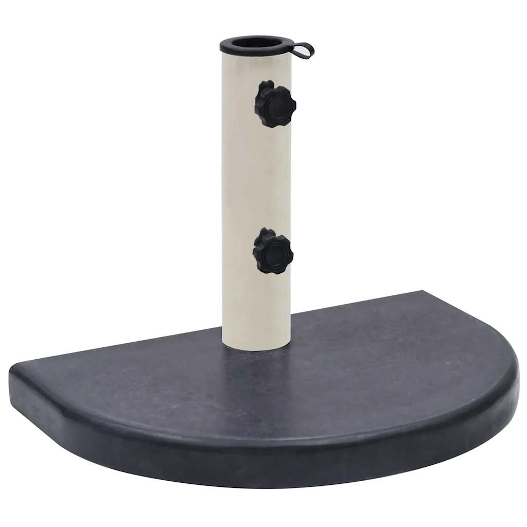 Parasollfot svart 40x28x4 cm granit