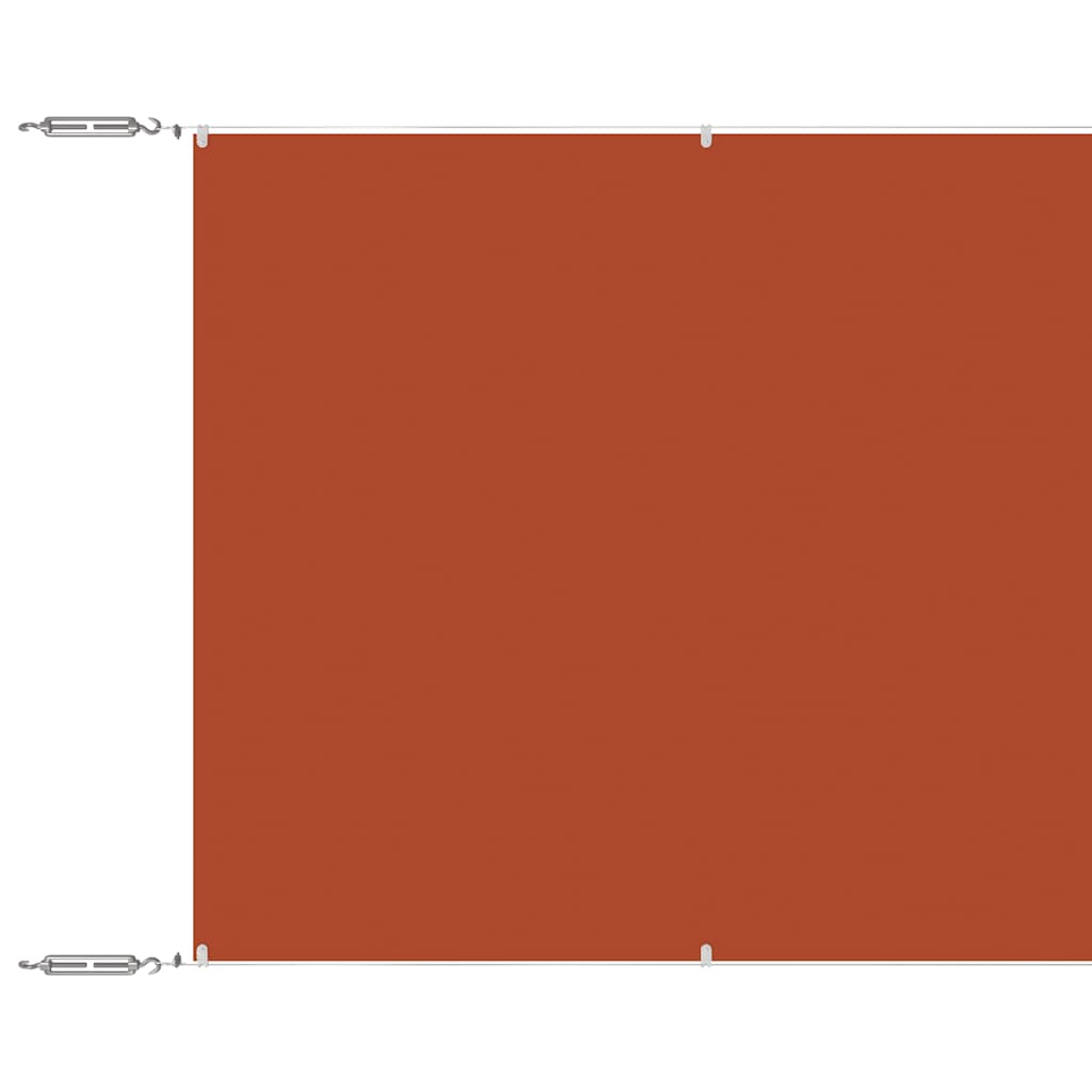 Markis vertikal terrakotta 140x600 cm oxfordtyg