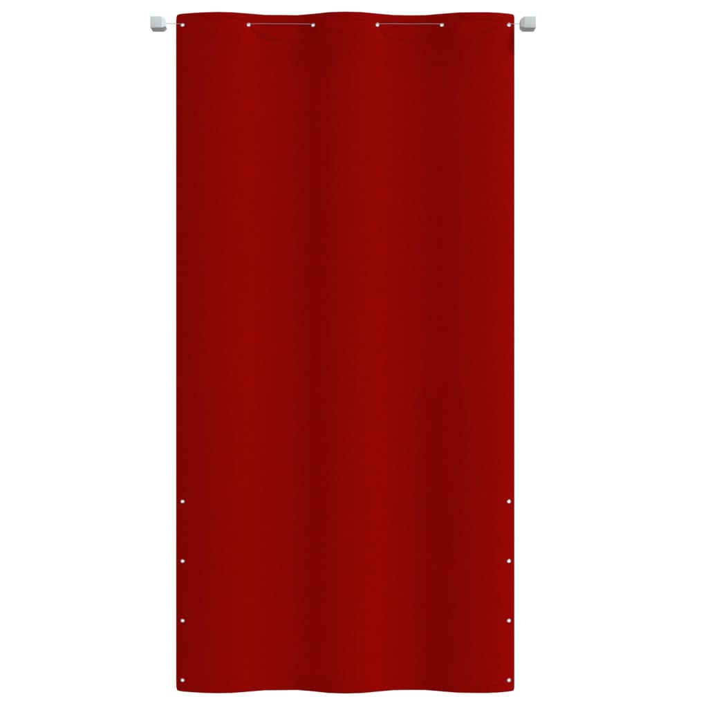 Balkongskärm röd 120x240 cm oxfordtyg
