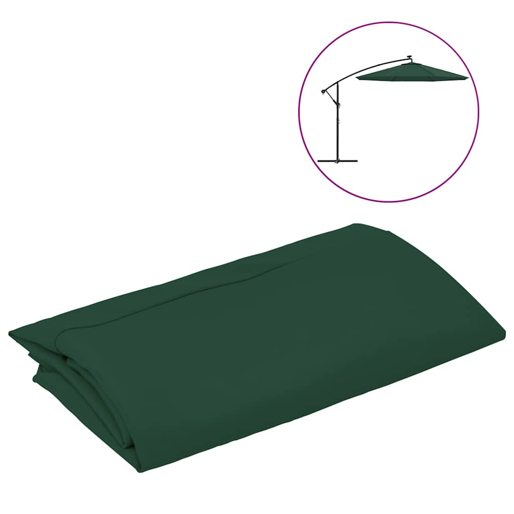 Reservtyg till trädgårdsparasoll grön 350 cm