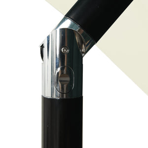 Trädgårdsparasoll 3-nivåer med aluminiumstång sand 2,5x2,5 m