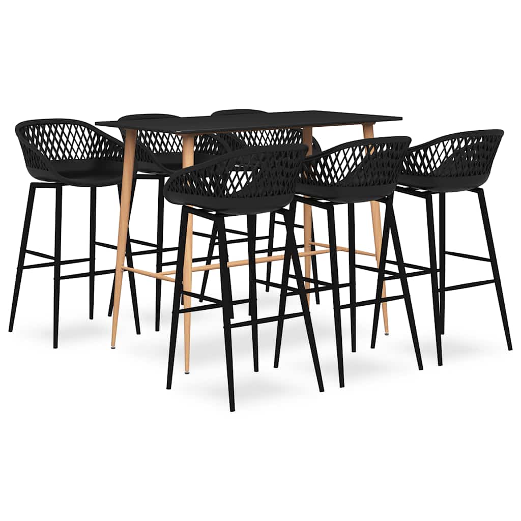 Bargrupp 7 delar svart