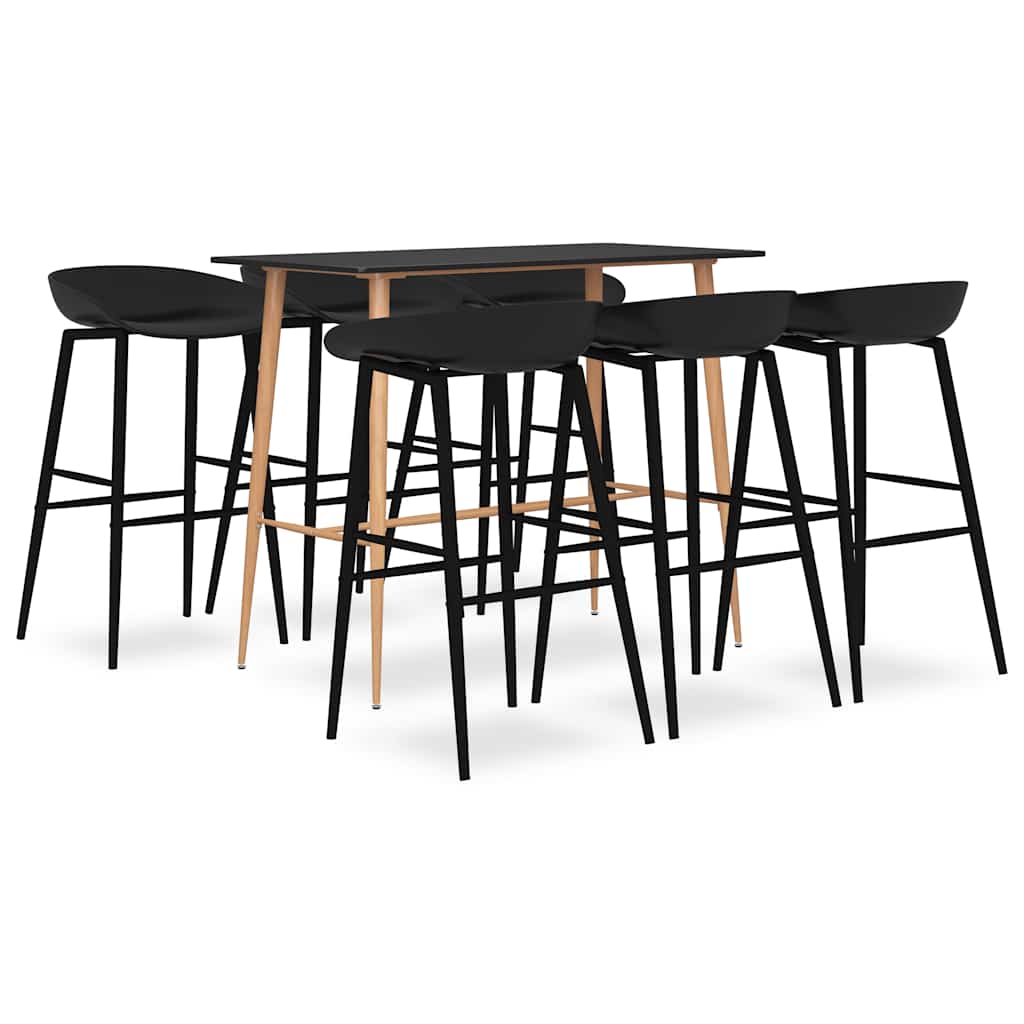 Bargrupp 7 delar svart