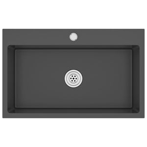 Handgjord diskho svart rostfritt stål