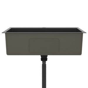 Handgjord diskho svart rostfritt stål