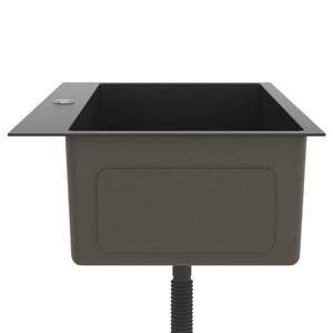 Handgjord diskho svart rostfritt stål