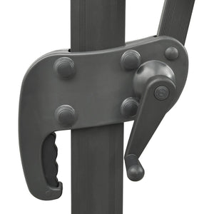 Frihängande trädgårdsparasoll med ventilation taupe 400x300 cm