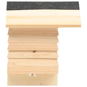 Bihotell massivt granträ 22x20x20 cm