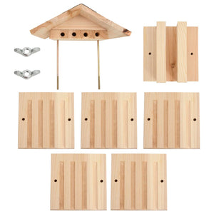 Bihotell massivt granträ 22x20x20 cm