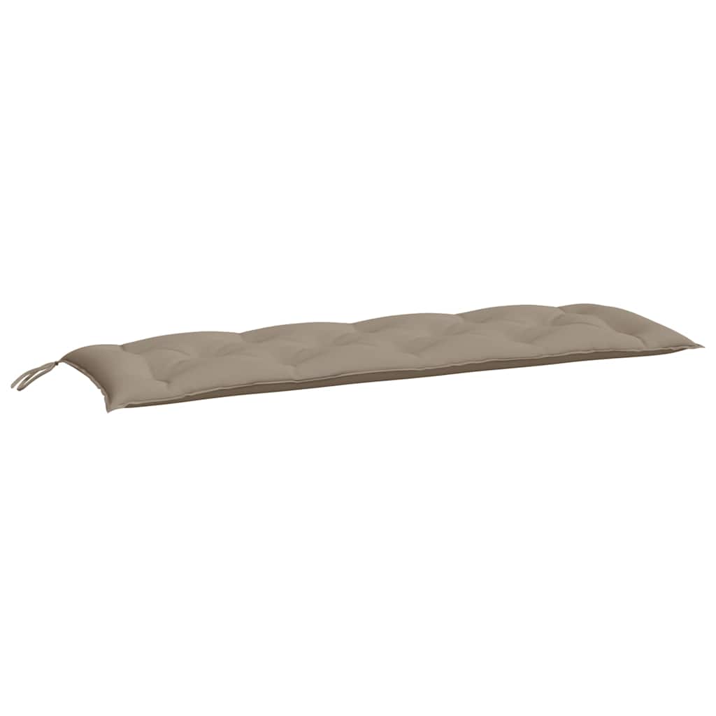 Bänkdyna för trädgården taupe 150x50x7 cm oxfordtyg